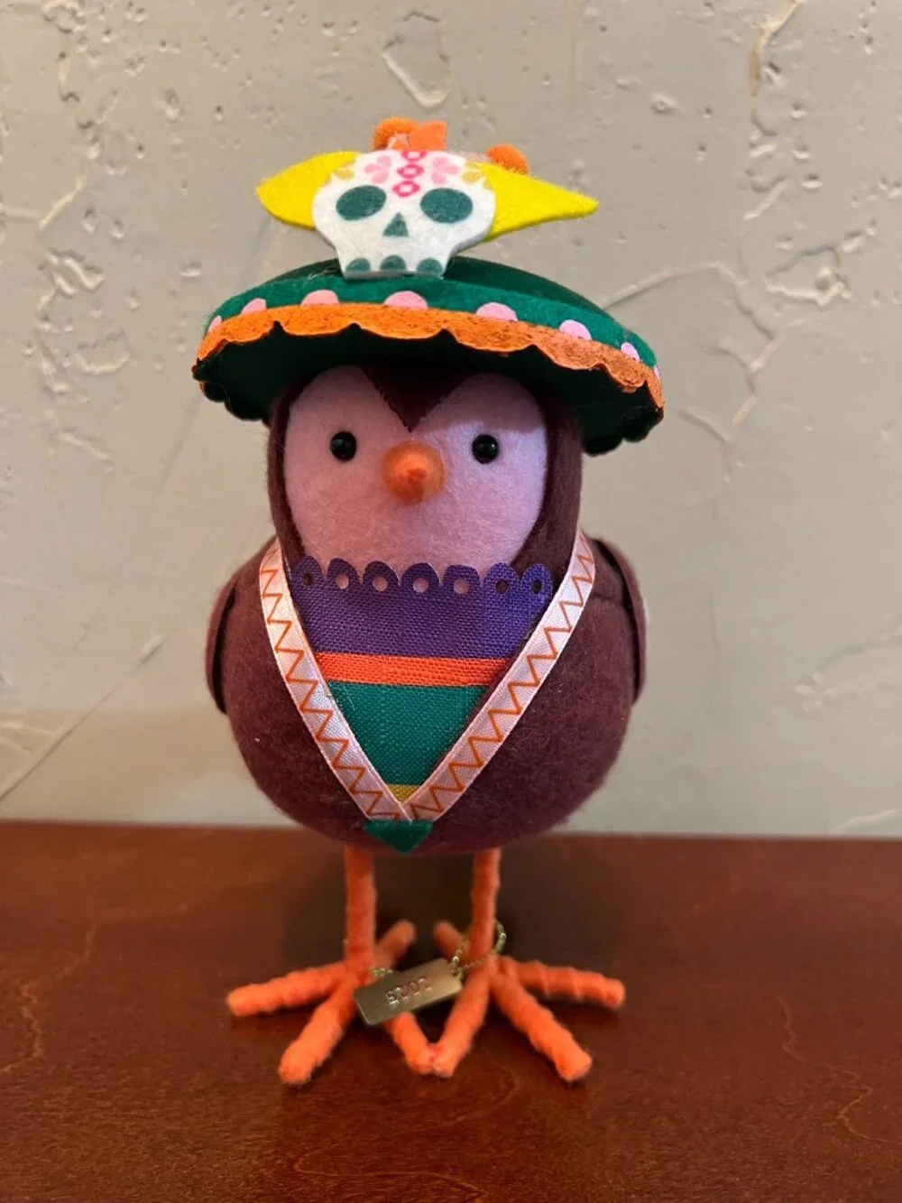 Target Lindoro Bird 2025 Fiesta Day of the Dead Decorative Felt Bird Figurine